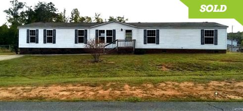 Doublewide mobile home for sale NC on .36 Acres Lot