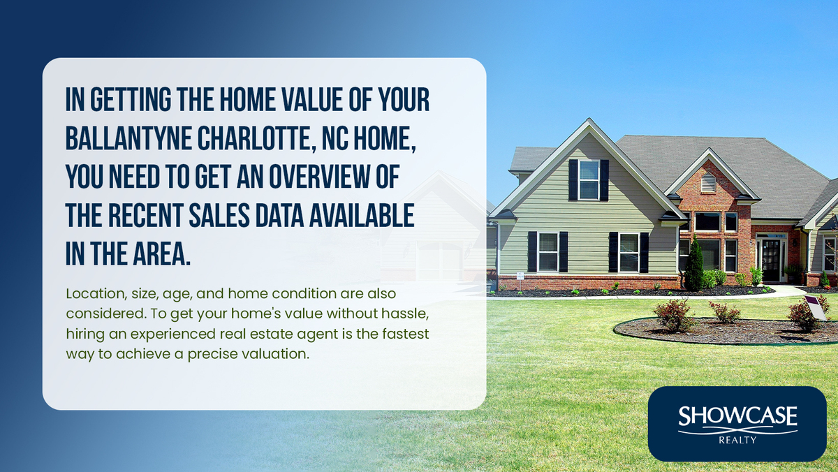 Learning the Home Value in Ballantyne - If you’re interested in learning how much your home is worth in today’s market, give Showcase Realty a call. Home Value in Ballantyne
