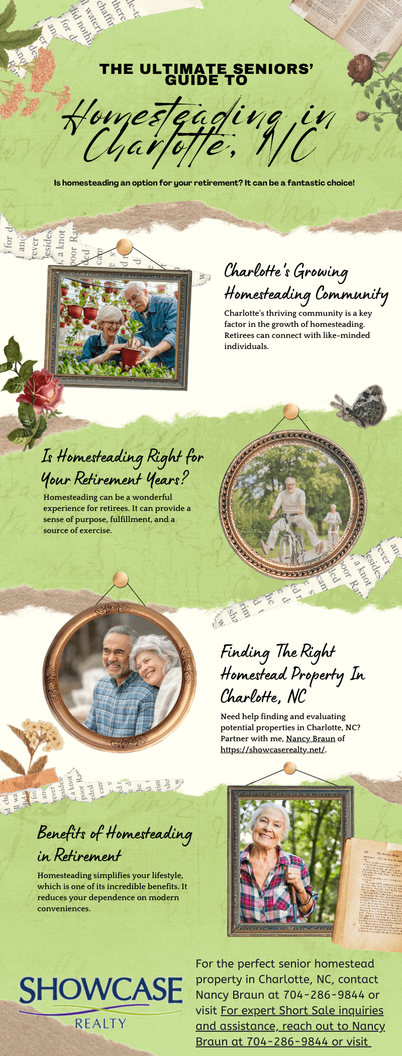 Infographic - The Ultimate Seniors' Guide to Homesteading in Charlotte NC homes for sale