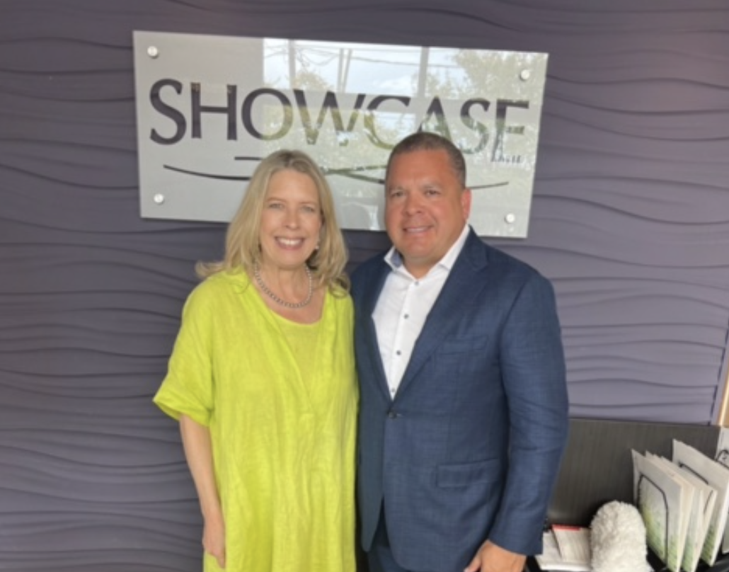 Nancy Braun, Broker-In-Charge, Showcase Realty and Willie Miranda at Exclsive Agent Training Event in Charlotte NC Real Estate Coach, Willie Miranda, with Showcase Realty Owner, Nancy Braun in Charlotte NC